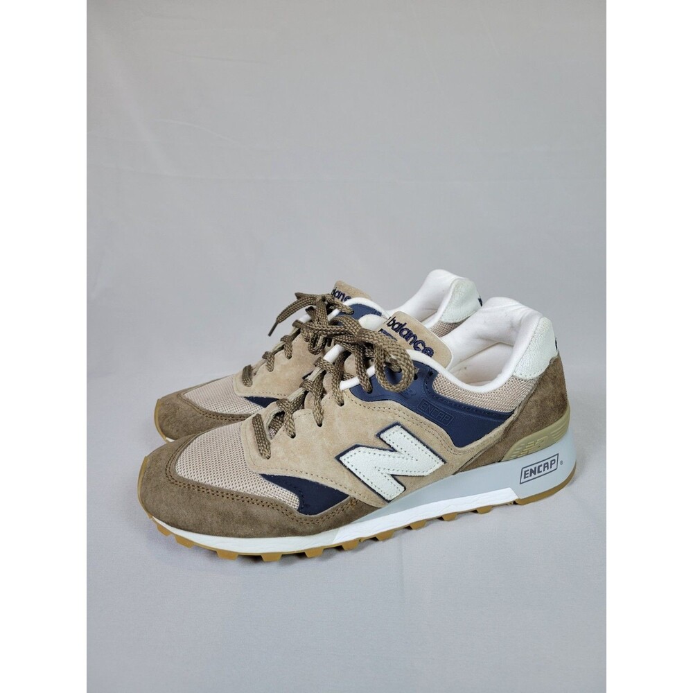 New Balance Sneakers Made In England 577 Sand Navy Mens 7.5 Womens 9 Trainers